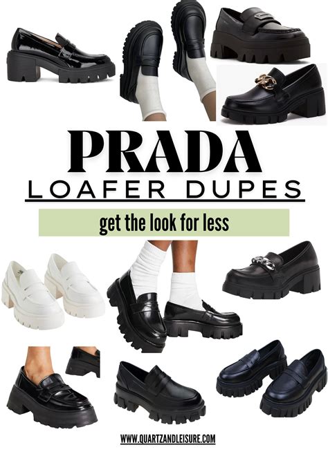 white prada loafers dupe|prada monolith loafers dupe.